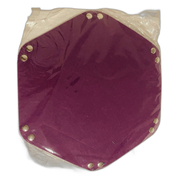 Gaming Hexagon Dice Tray Purple Faux Suede Rolling Arena RPG D&D - Picture 4 of 6